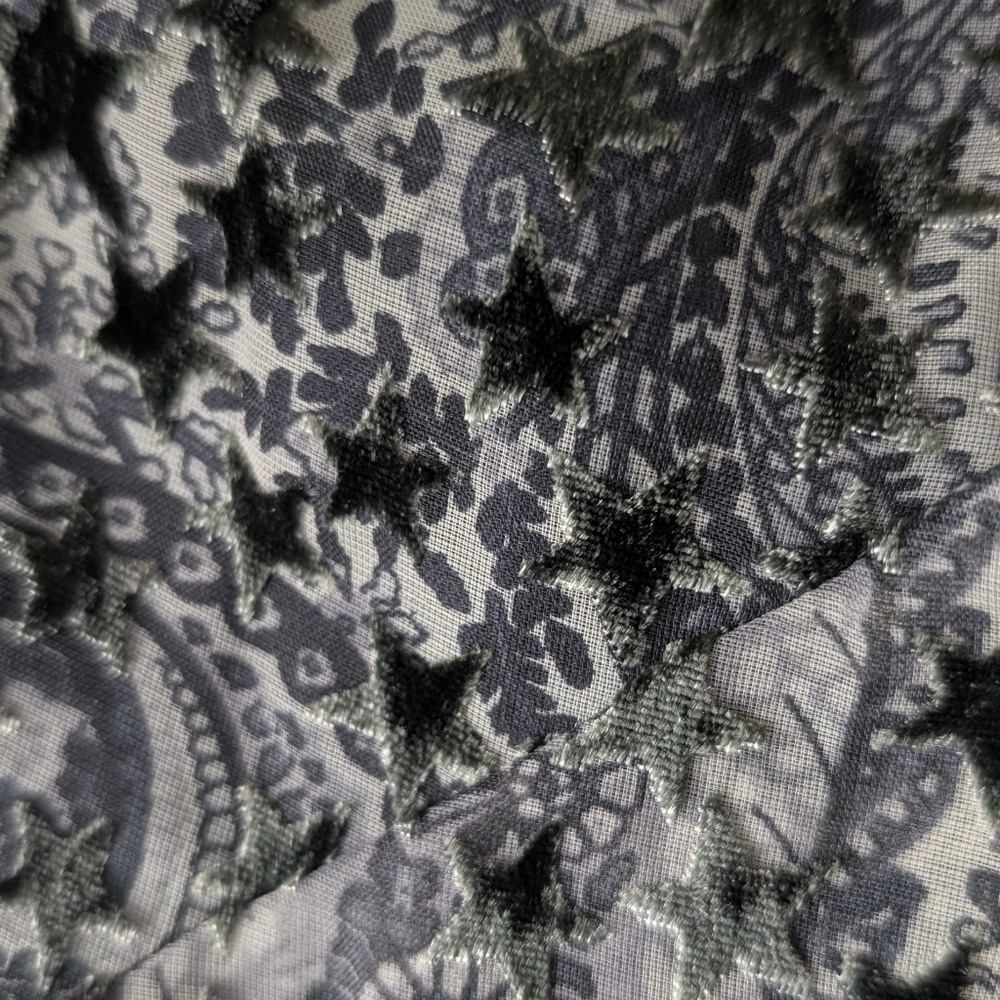 Zadig & Voltaire Jamelia Burnout Stars Skirt Fairy Designer Whimsigoth Size 38 - Picture 13 of 13